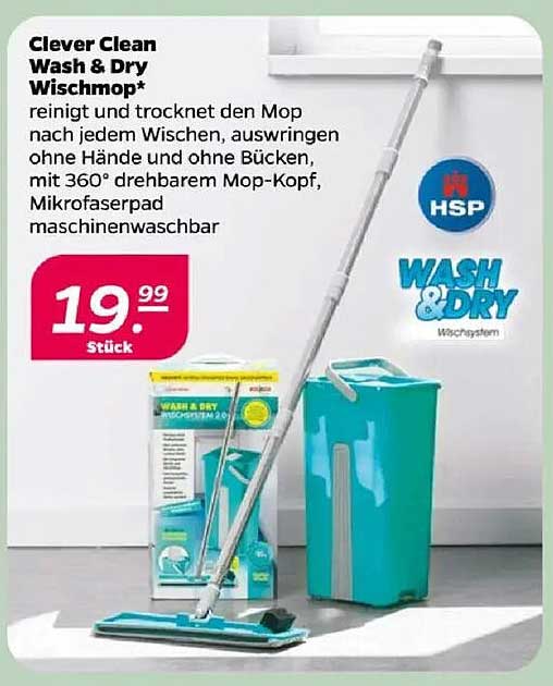 Clever Clean Wash & Dry Wischmop