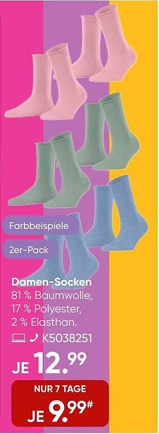Damen-Socken 2er-Pack