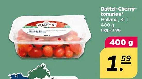 Dattel-Cherrytomaten* Holland, Kl. I 400 g