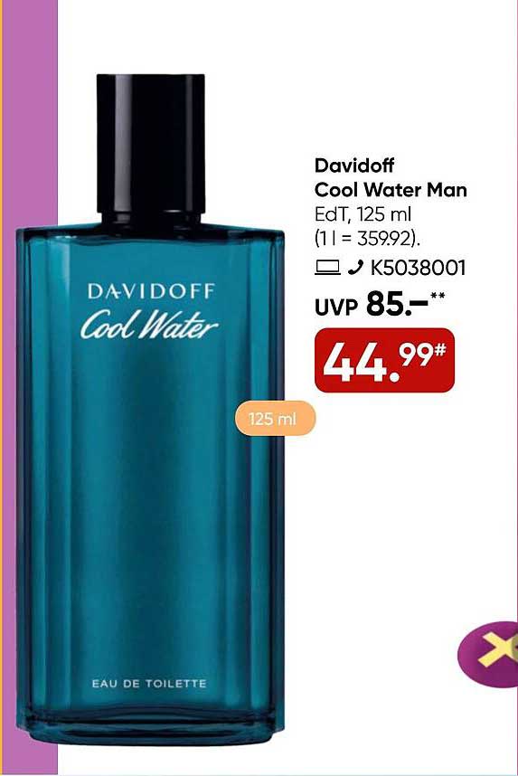 Davidoff Cool Water Man EdT, 125 ml