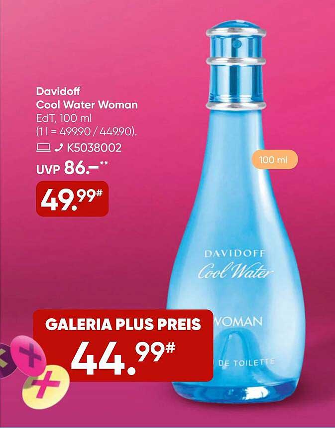 Davidoff Cool Water Woman EdT, 100 ml