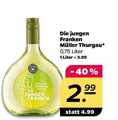 Die jungen Franken Müller Thurgau 0,75 Liter