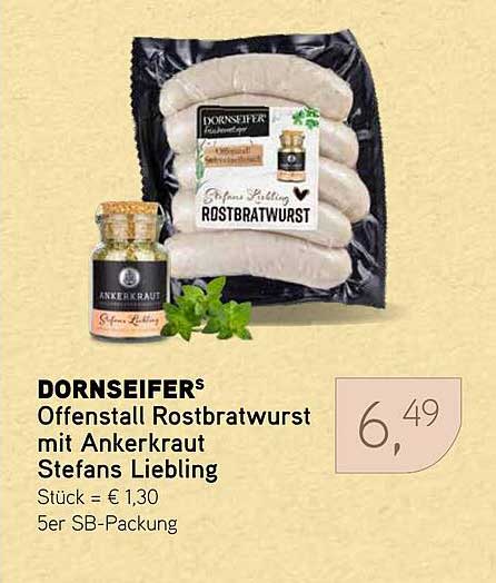 DORNSEIFER® Offenstall Rostbratwurst mit Ankerkraut Stefans Liebling