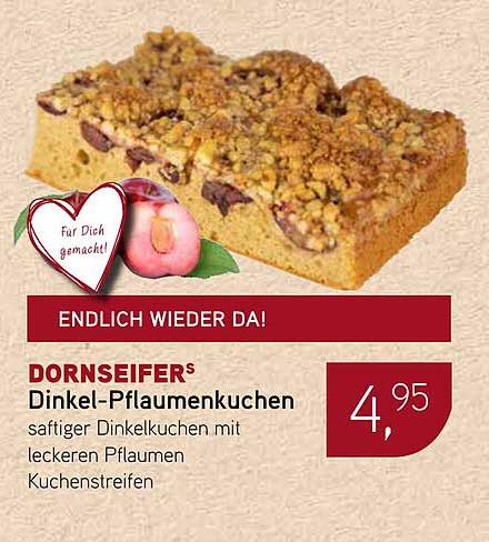 DORNSEIFERS Dinkel-Pflaumenkuchen