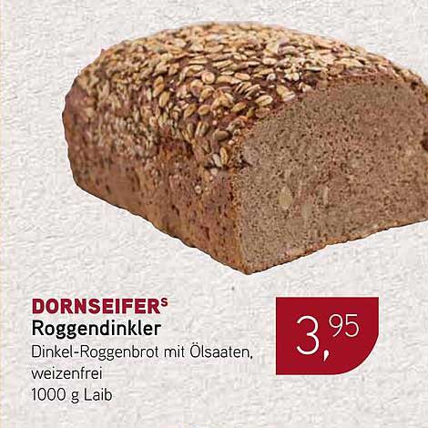 DORNSEIFERS Roggendinkler – Dinkel-Roggenbrot mit Ölsaaten, weizenfrei
