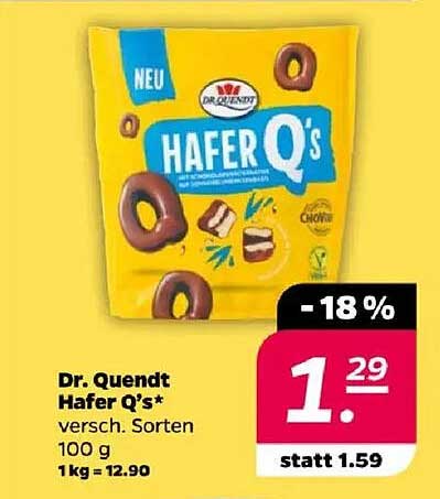 Dr. Quendt Hafer Q's – verschiedene Sorten
