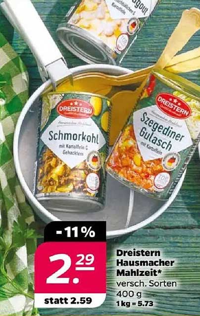 Dreister Hausmacher Mahlzeit - verschiedene Sorten 400 g