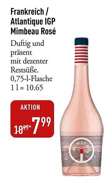 Frankreich / Atlantique IGP Mimbeau Rosé