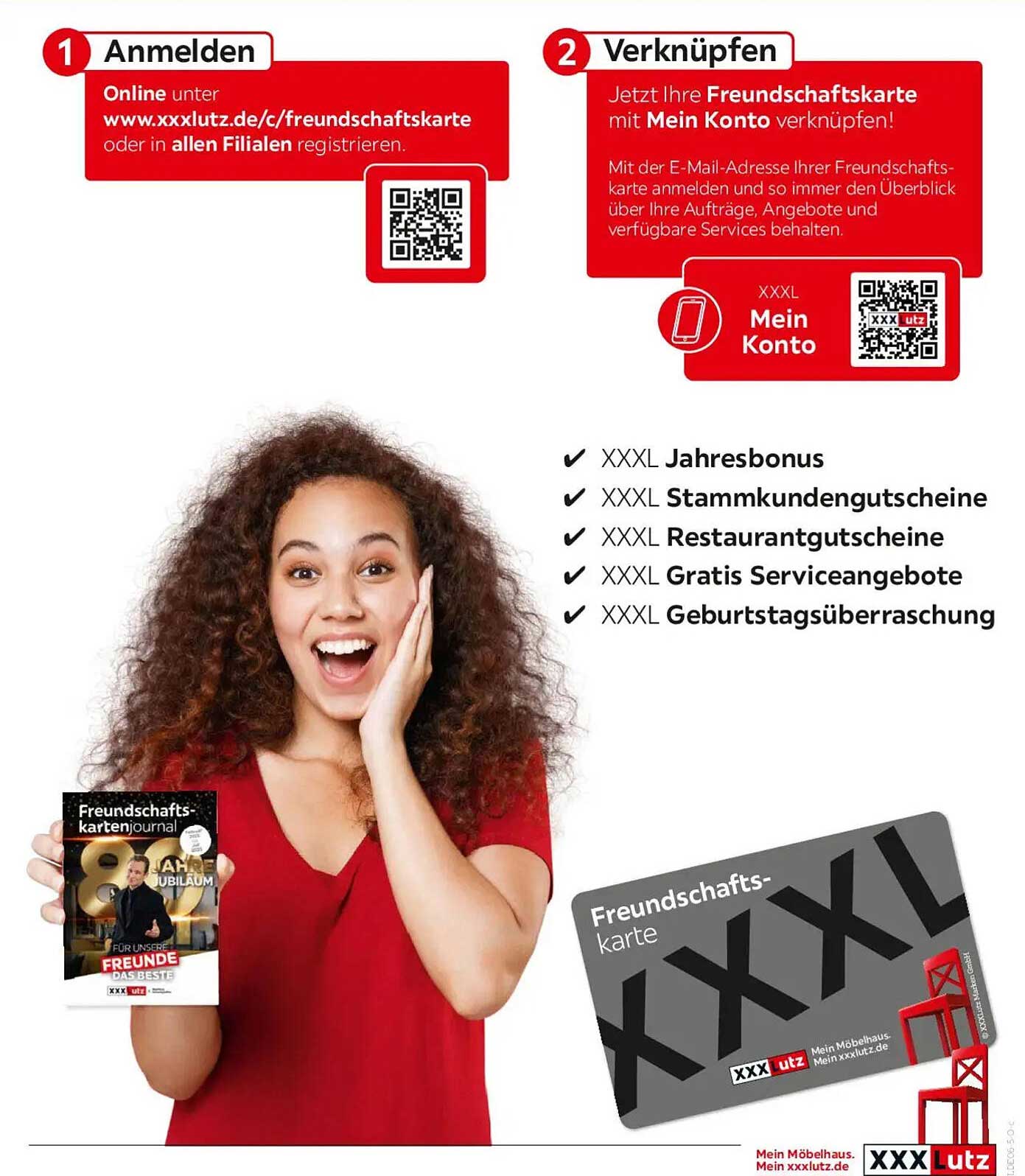 Freundschaftskarte von XXXLutz - die Vorteile auf einen Blick