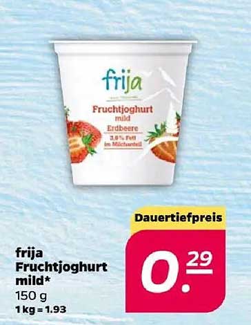 frija Fruchtjoghurt mild Erdbeere 150 g