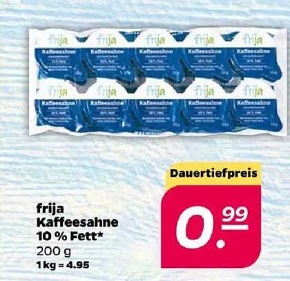 frija Kaffeesahne 10 % Fett* 200 g