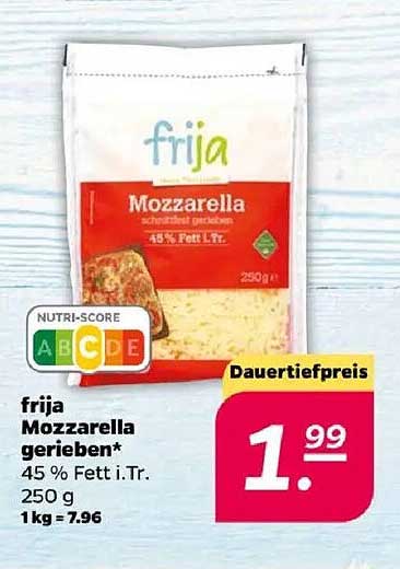 frija Mozzarella gerieben 250 g
