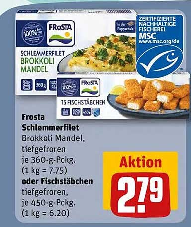 Frosta Schlemmerfilet Brokkoli Mandel, tiefgefroren