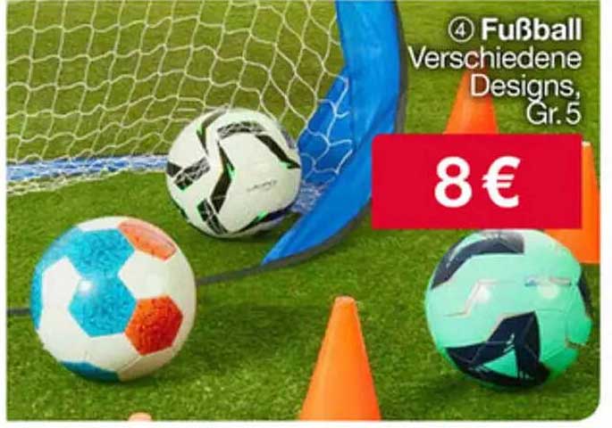 Fußball Verschiedene Designs, Gr. 5