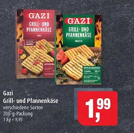 Gazi Grill- und Pfannenkäse in verschiedenen Sorten