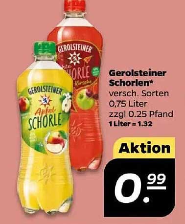 Gerolsteiner Schorlen - Verschiedene Sorten (0,75 Liter)