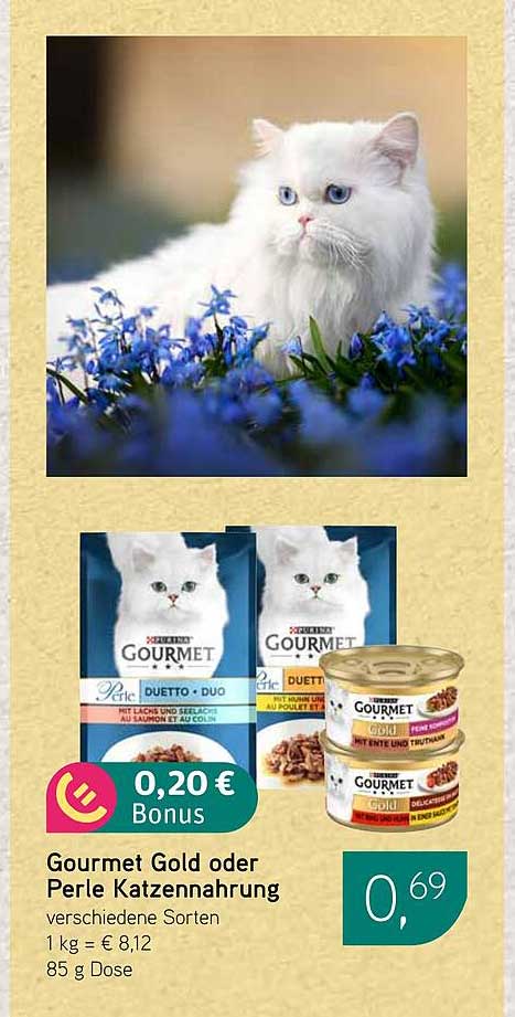 Gourmet Gold oder Perle Katzennahrung - verschiedene Sorten