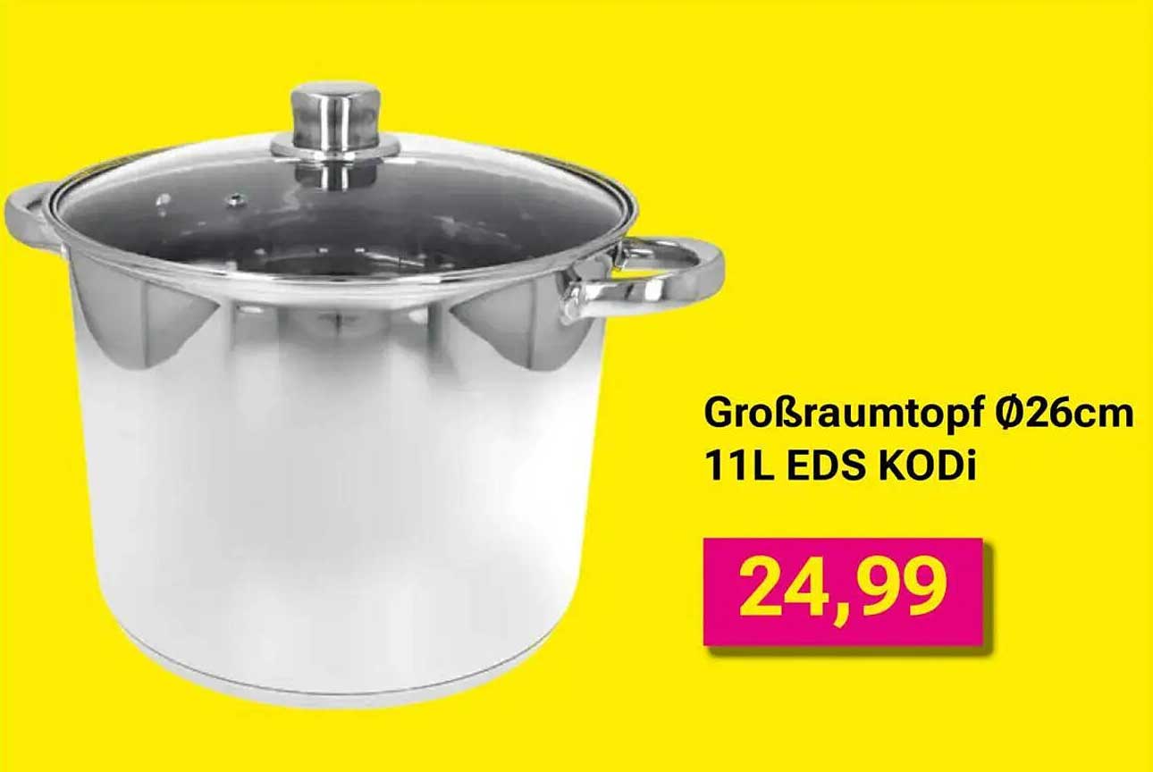 Großraumtopf Ø26cm 11L EDS KODi