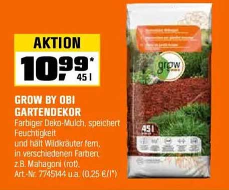 GROW BY OBI GARTENDEKOR - Farbiger Deko-Mulch