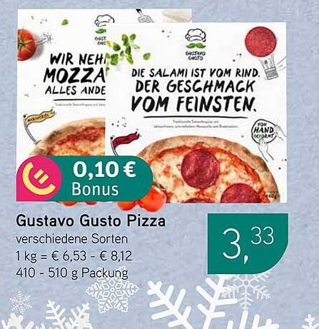 Gustavo Gusto Pizza – Verschiedene Sorten für feinen Genuss