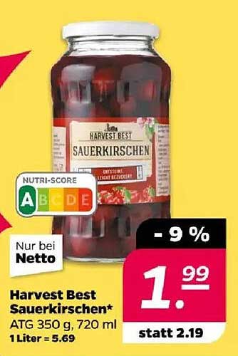 Harvest Best Sauerkirschen 720 ml