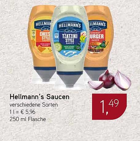 Hellmann’s Saucen verschiedene Sorten 250 ml