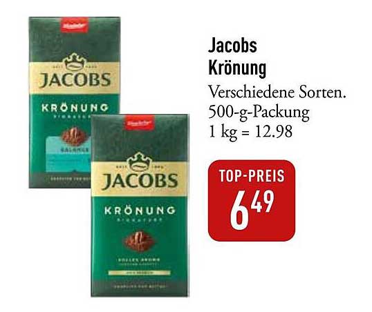 Jacobs Krönung 500-g-Packung - Top-Preis!