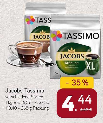 Jacobs Tassimo - verschiedene Sorten