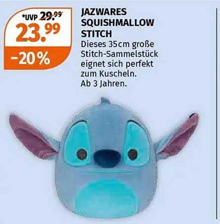 Jazwares Squishmallow Stitch