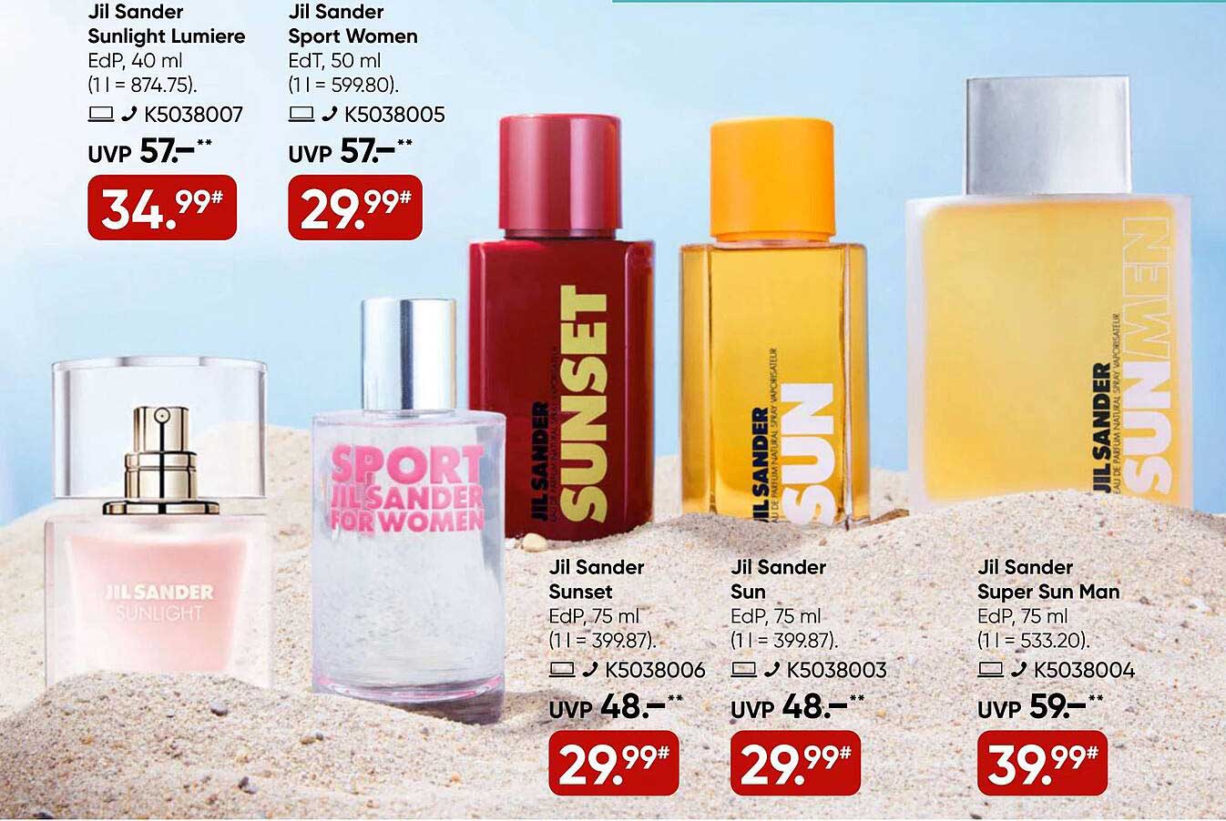 Jil Sander Sport Women EdT, 50 ml - Nur 29,99 €