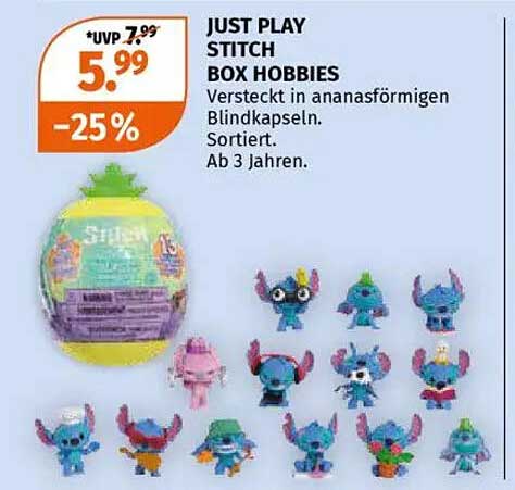 JUST PLAY STITCH BOX HOBBIES