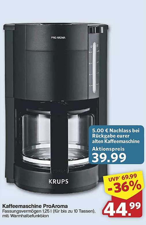 Kaffeemaschine ProAroma von Krups
