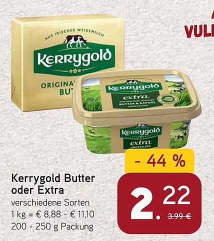 Kerrygold Butter oder Extra – Verschiedene Sorten
