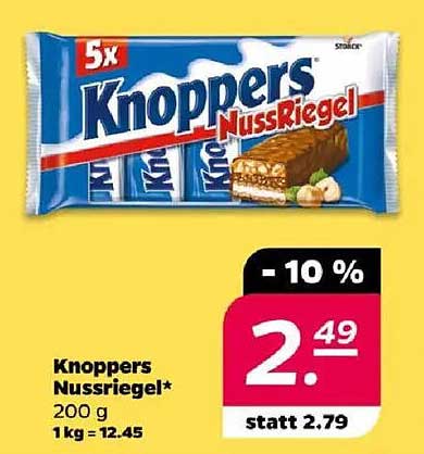 Knoppers Nussriegel – 5 Stück für nur 2,49 €!