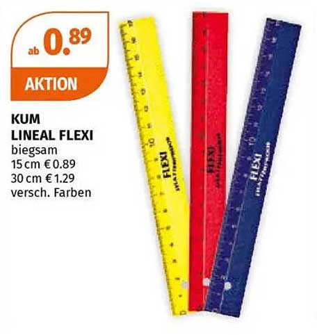 KUM LINEAL FLEXI - Biegsam und bunt!