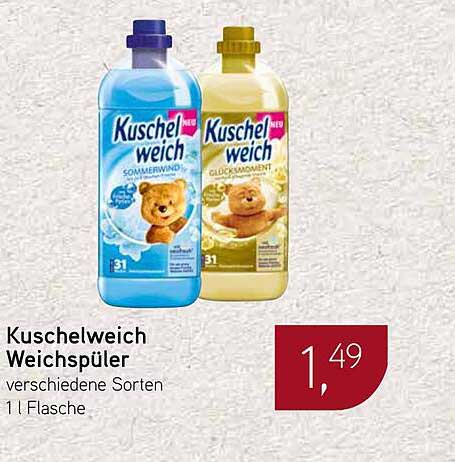Kuschelweich Weichspüler verschiedene Sorten 1 l Flasche