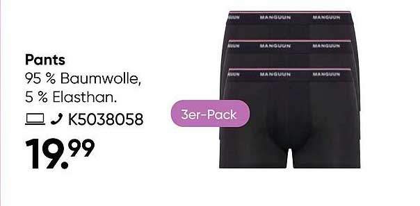 MANGUUN Pants 3er-Pack