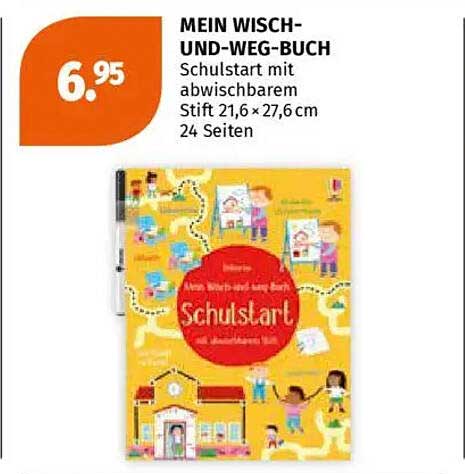 MEIN WISCH- UND-WEG-BUCH Schulstart mit abwischbarem Stift