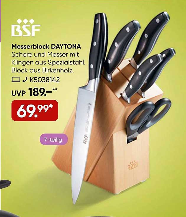 Messerblock DAYTONA - 7-teilig