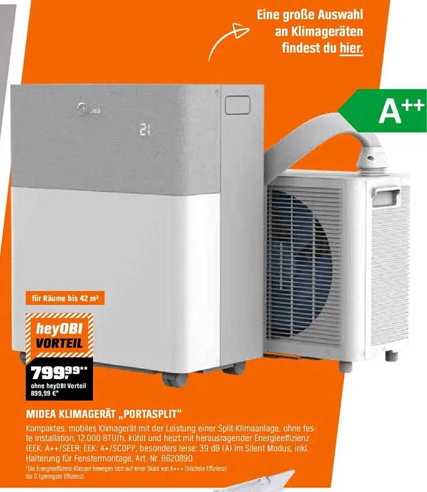 Midea Klimagerät „Portasplit“