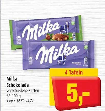 Milka Schokolade - verschiedene Sorten 85-100 g