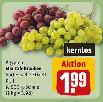 Mix Tafeltrauben 500-g-Schale