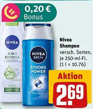 Nivea Shampoo - Strong Power und 2 in 1 Express