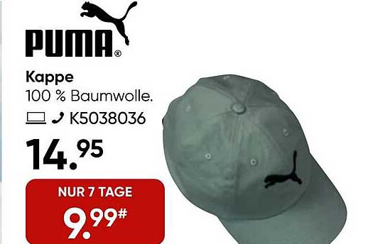 PUMA Kappe aus 100 % Baumwolle