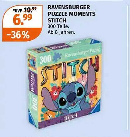 Ravensburger Puzzle Moments Stitch - 300 Teile