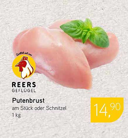 Reers Putenbrust am Stück oder Schnitzel 1 kg