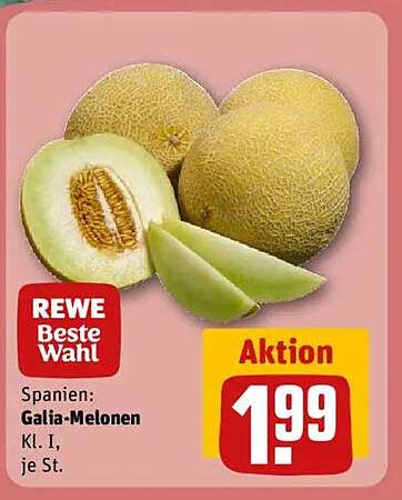 REWE Beste Wahl: Galia-Melonen Kl. I, je St.