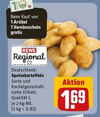 REWE Regional Speisekartoffeln - Qualität zum kleinen Preis