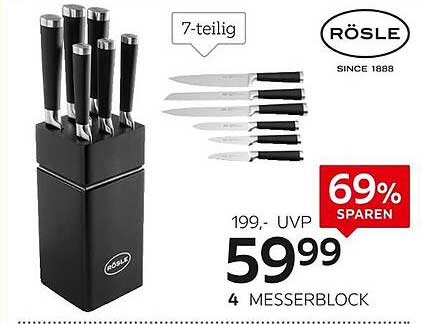RÖSLE 7-teiliges Messerblock-Set
