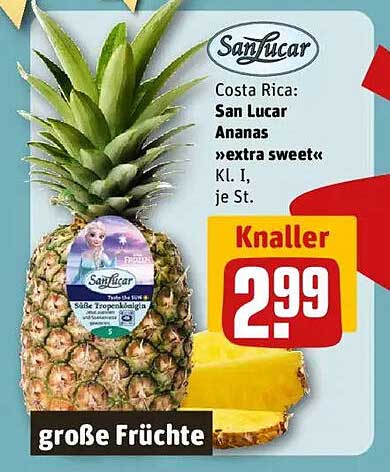San Lucar Ananas »extra sweet« 1 Stück für 2,99